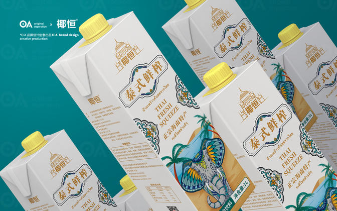 O.A.包装设计-泰式鲜榨椰汁