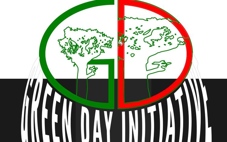 环保主义倡导团体衣物热转印图案——Green Day