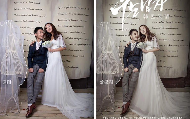 韩式婚纱风格练习设计图片