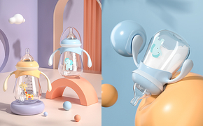 c4d婴儿奶瓶详情页全案设计奶瓶建模渲染