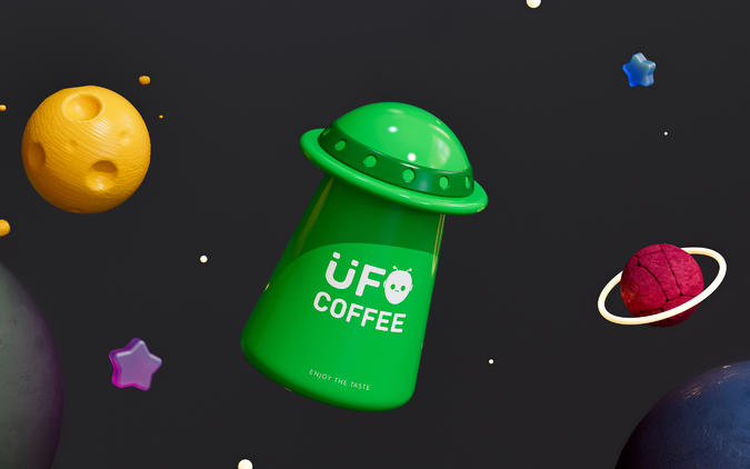优弗咖啡 | UFO COFFEE | 咖啡品牌全案设计设计图片