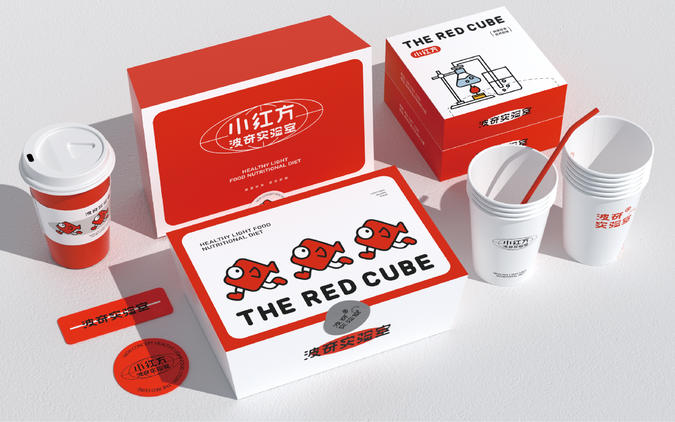 小红方波奇实验室-轻食品牌全案设计