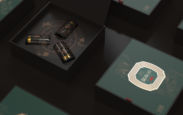 皇甫謐飲片包裝設計 中藥飲片包裝設計 飲片禮盒包裝設計設計圖片
