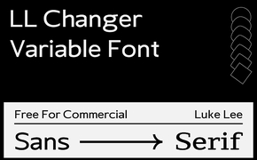 LL Changer | 免费西文可变字体设计图片