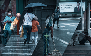 人文摄影，雨天的老广州