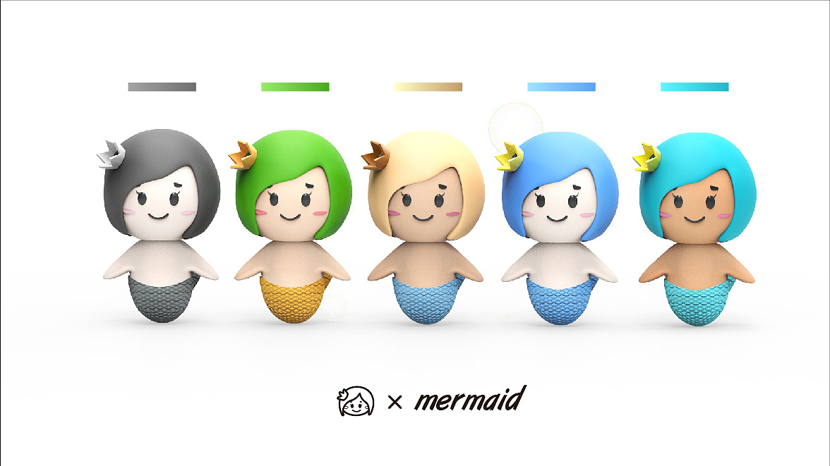 mermaid×2019 IP DESIGN平面设计