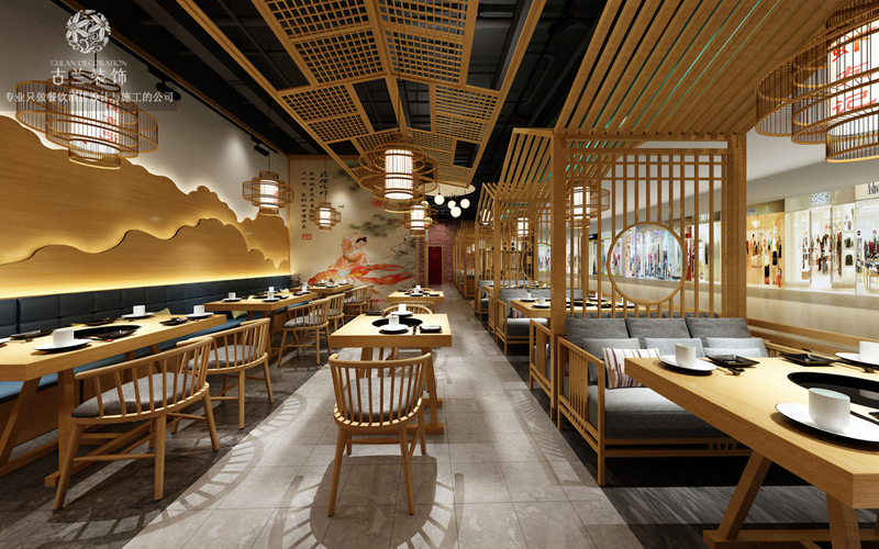 汉中虾友记餐厅设计-成都餐厅设计|汉中餐厅设计公司