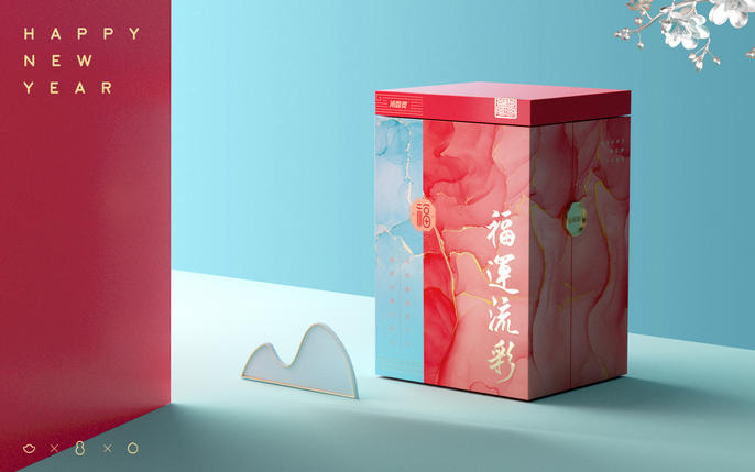 五克氮×冷酸灵 | 2022福禄寿·新年礼盒包装设计