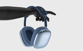 电子产品3C类目，AirPods Max耳机产品渲染设计图片