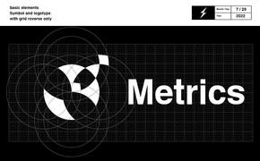 度量标准MeT——双圆环飞鸟标志设计logo设计图片