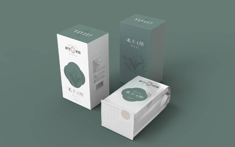 中国白茶品牌系列创意包装盒视觉设计设计图片