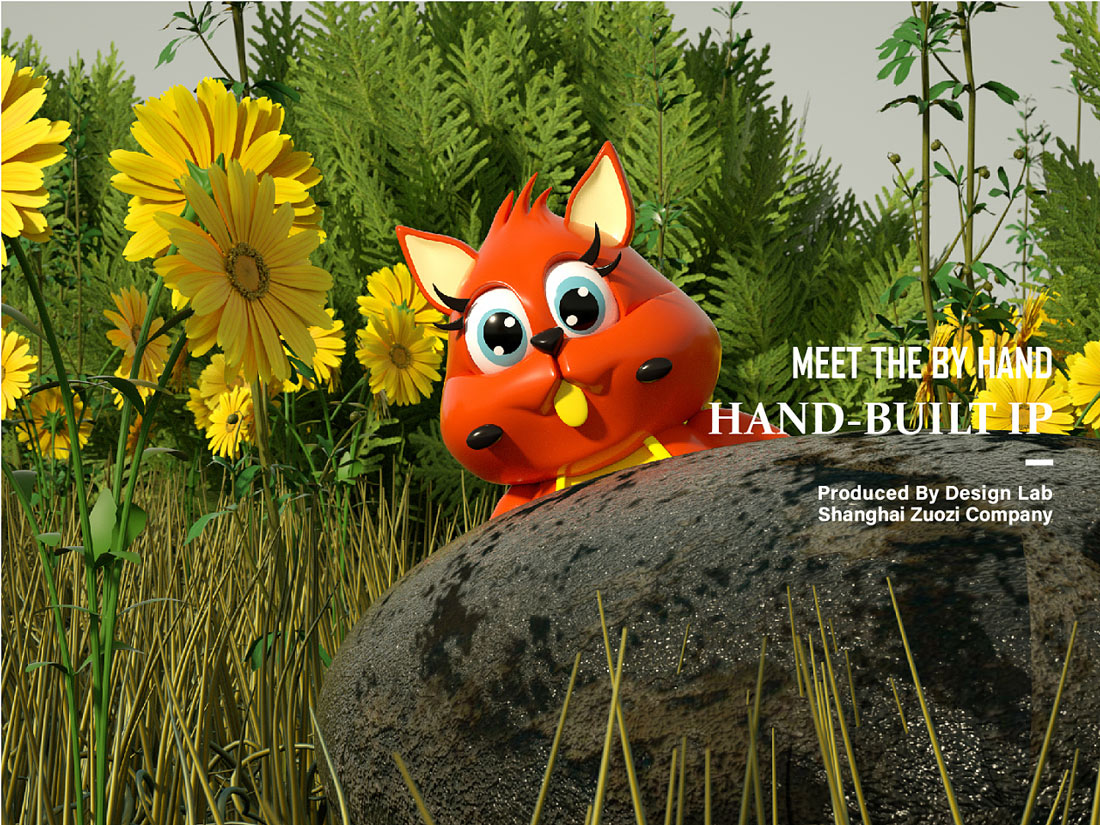 盲盒·佐兹×《遇见松鼠》手办，玩具IP，手工艺品平面设计