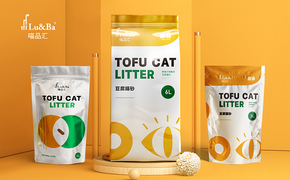 宠物豆腐猫砂包装设计*3