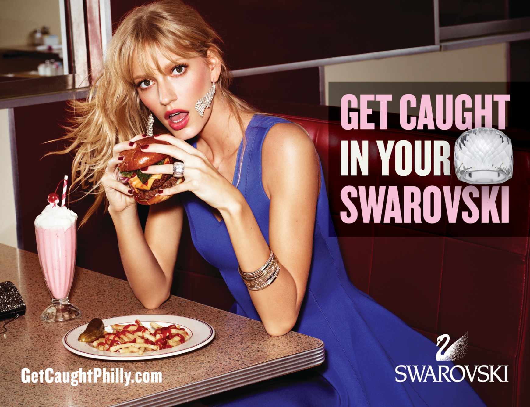 swarovski(施华洛世奇)时尚首饰平面广告设计