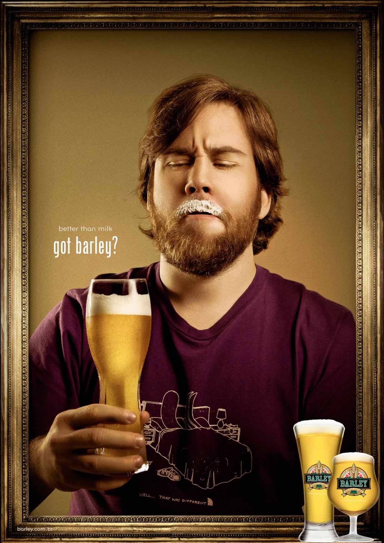 barley啤酒创意海报设计
