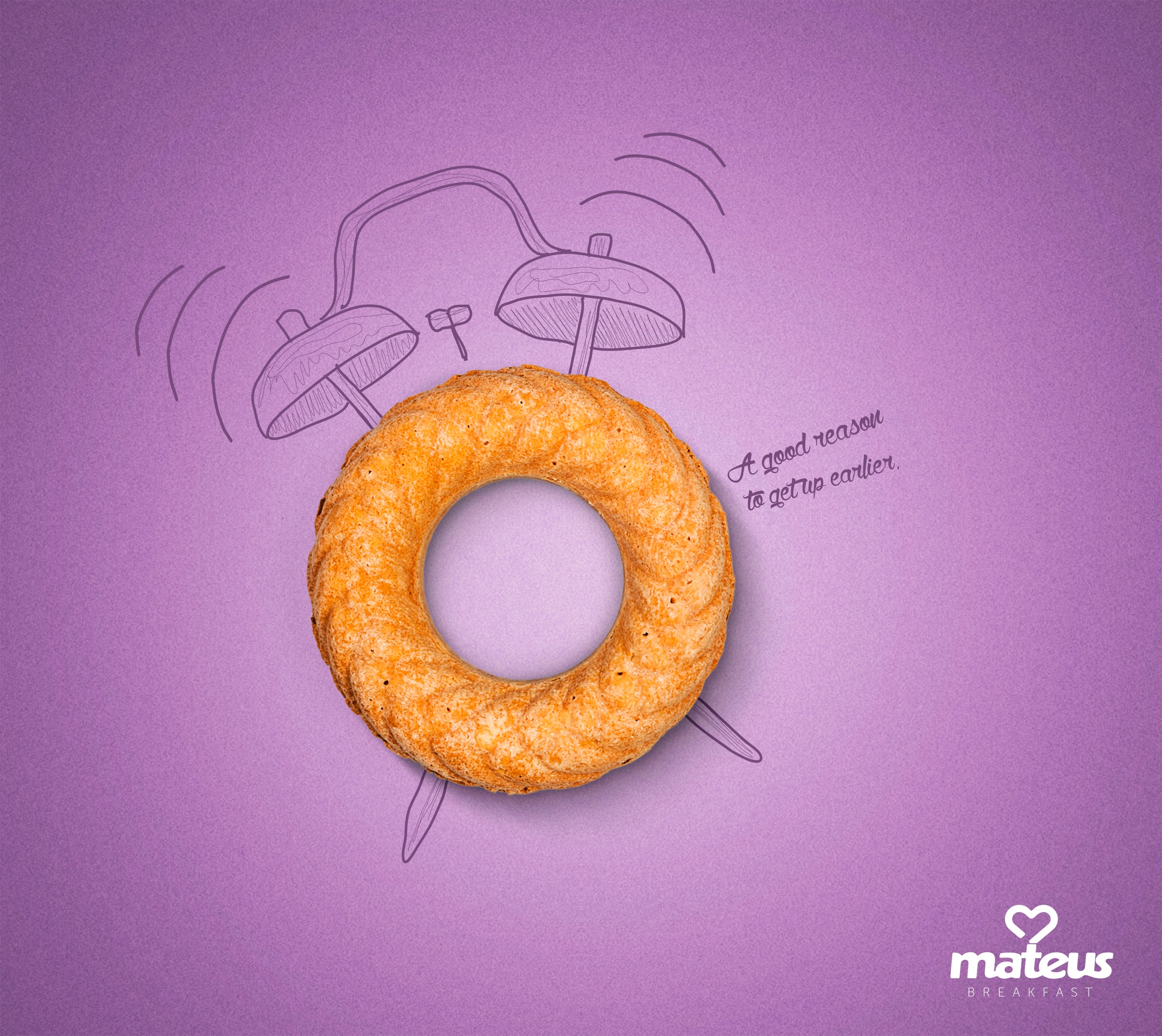 巴西食品创意海报设计mateus:一个很好的理由起床