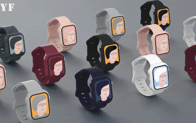 Apple Watch苹果手表 硅胶表带设计图片
