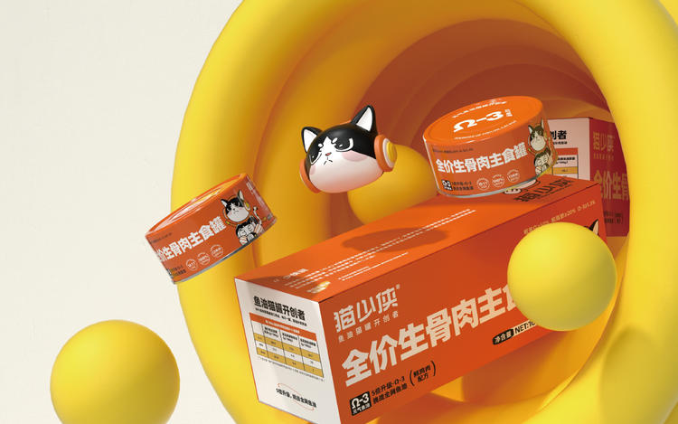 貓糧品牌設計-貓少俠｜原始天然 安全健康